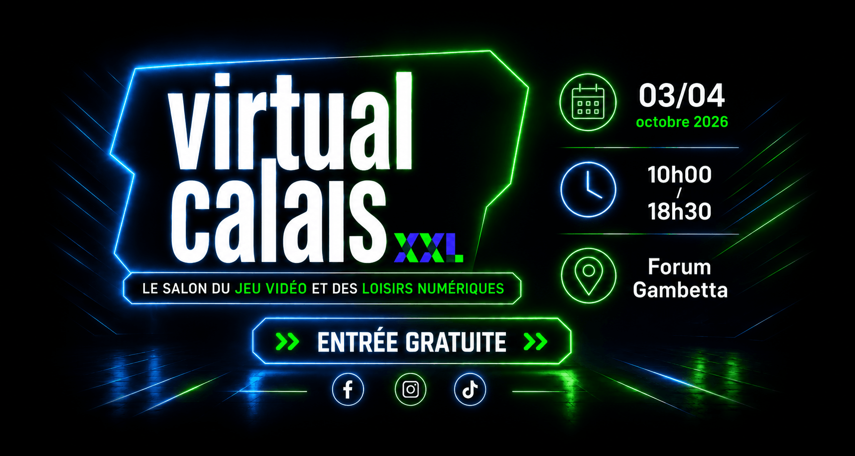 Virtual Calais XXL, 3 et 4 octobre 2026, 10h00 – 18h30, Forum Gambetta, entrée gratuite